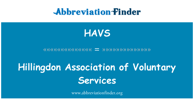 HAVS: Hillingdon Združenia dobrovoľných služieb