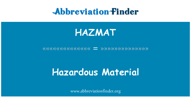 HAZMAT: Nebezpečný materiál