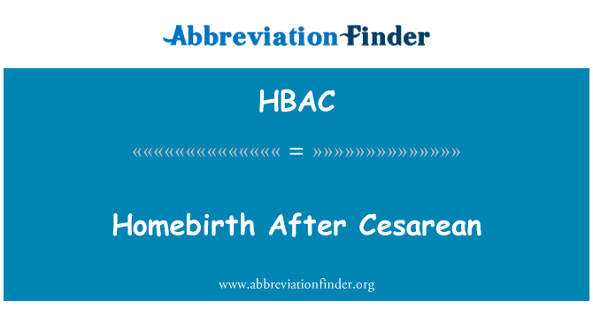 HBAC: Homebirth μετά από καισαρική