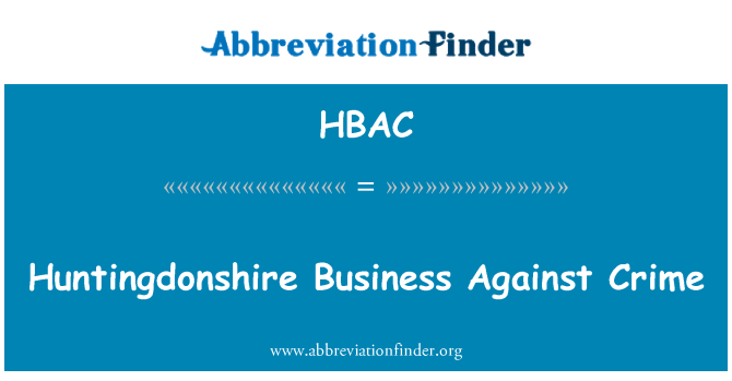 HBAC: Huntingdonshire Business Against Crime
