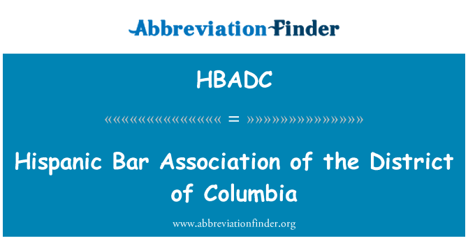 HBADC: Asosiasi Bar Hispanik District of Columbia