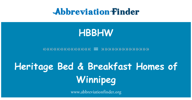HBBHW: Dědictví Bed & snídaně domy Winnipeg