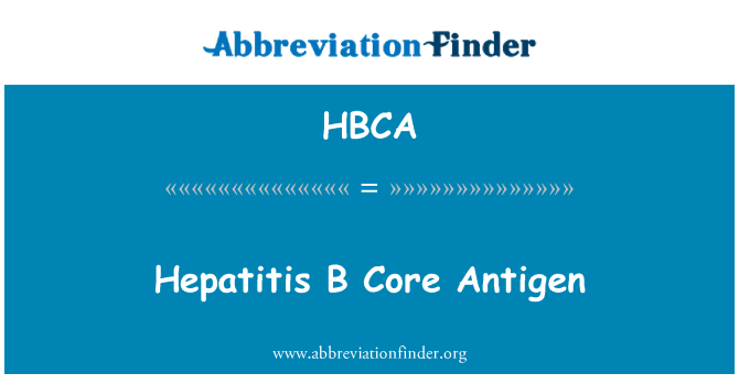 HBCA: Hepatitis-B-Core-Antigen