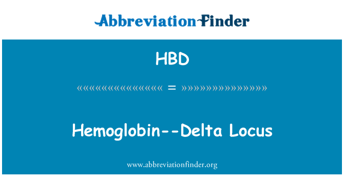 HBD: Moglobin - Delta lye
