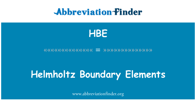HBE: Eleman Aux Helmholtz