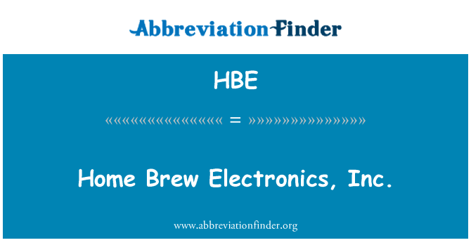 HBE: Dar Brew Electronics, Inc.