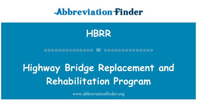 HBRR: Programa de rehabilitació i substitució de l'autopista pont