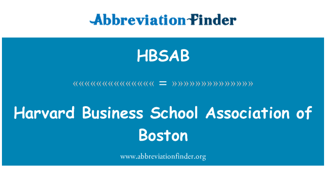 HBSAB: Associação de Harvard Business School, de Boston