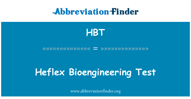 HBT: Heflex Bioengineering-Test