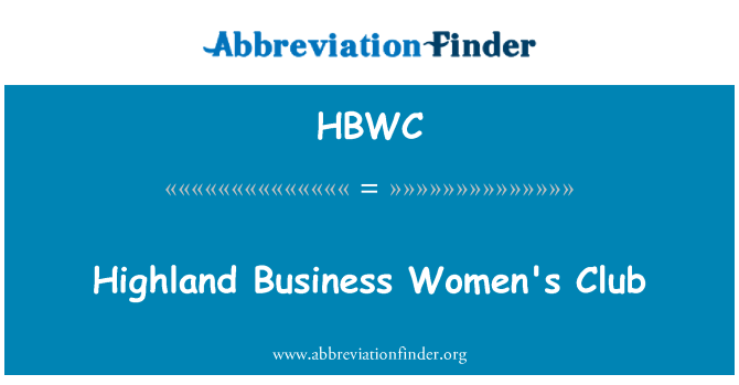 HBWC: Club Highland biznis fanm