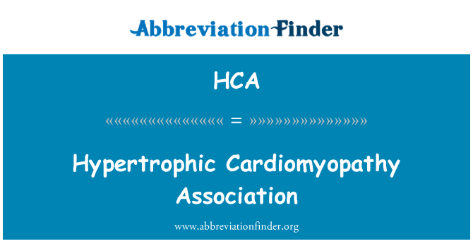 HCA: Hypertrophic Cardiomyopathy Association