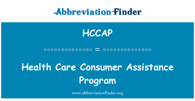 HCCAP: Program pomoci spotřebitel zdravotní péče