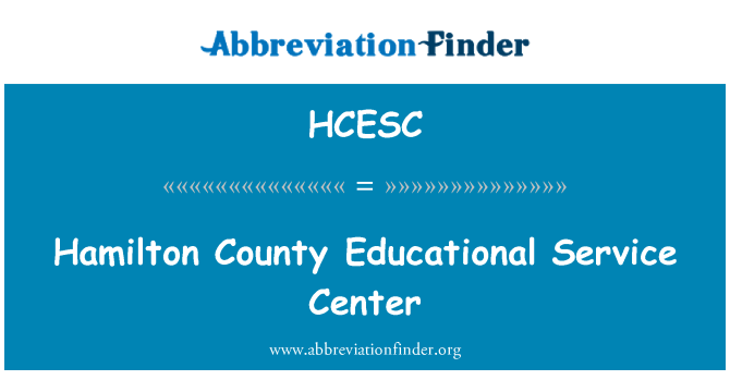 HCESC: Hamilton County Educational Service Center