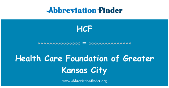 HCF: Základy zdravotní péče větší Kansas City