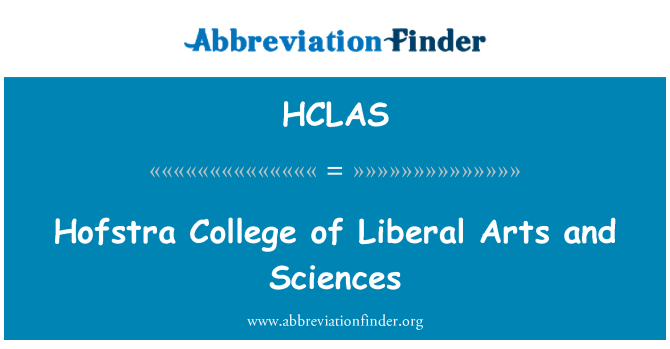 HCLAS: Hofstra College de artes liberales y Ciencias