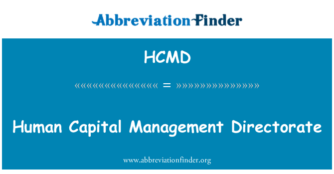 HCMD: Dirección de gestión del Capital humano