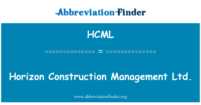 HCML: Obzorju Gradbeni Management Ltd