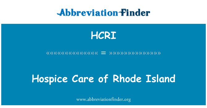 HCRI: Darülaceze bakım Rhode Island