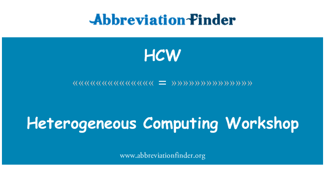 HCW: Heterogeensed IT õpituba