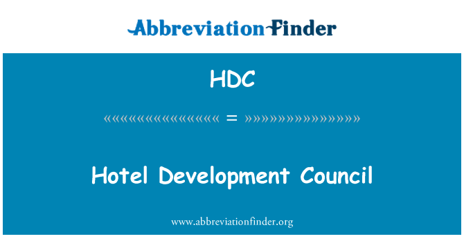 HDC: ہوٹل ترقیاتی کونسل