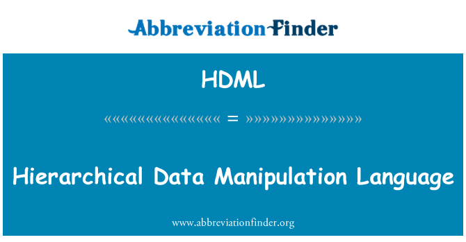 HDML: Hierarhiliste andmetega manipuleerimise keel