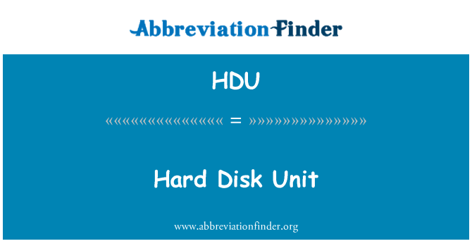 HDU: Uned disg galed