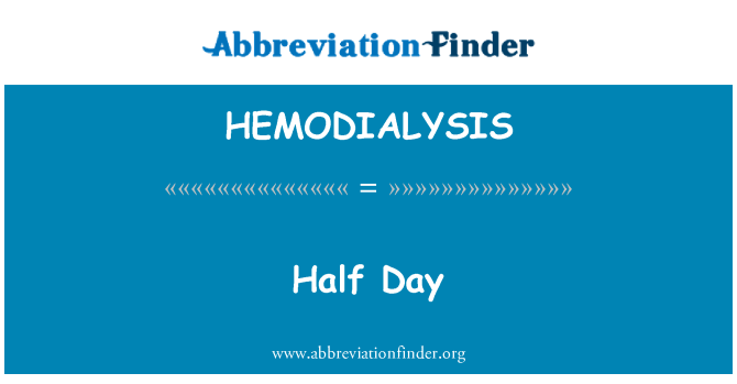 HEMODIALYSIS: Mwatye jou