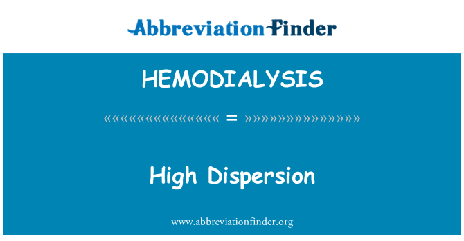 HEMODIALYSIS: Visoke disperzije