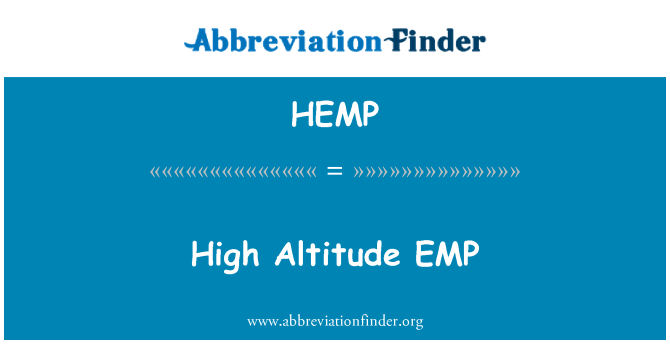 HEMP: Didelio aukščio EMP