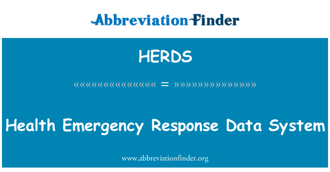 HERDS: Sistema de dades de resposta a emergències de salut