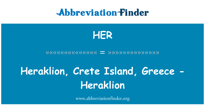 HER: Heraklion, Crete Island, Greece - Heraklion