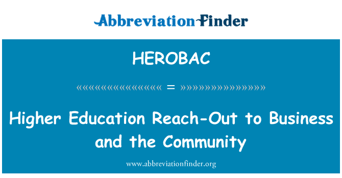 HEROBAC: ศึกษาถึงออกธุรกิจและชุมชน