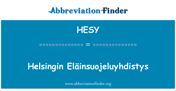 HESY: הינו Eläinsuojeluyhdistys