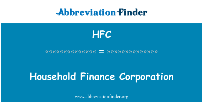 HFC: Namų ūkio finansų korporacija