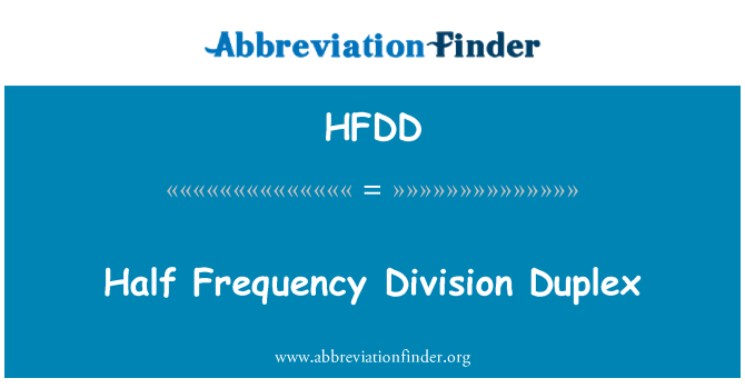 HFDD: Puoli Frequency Division kaksipuolinen