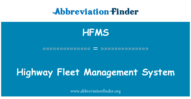 HFMS: Gestion Flotte gwan wout