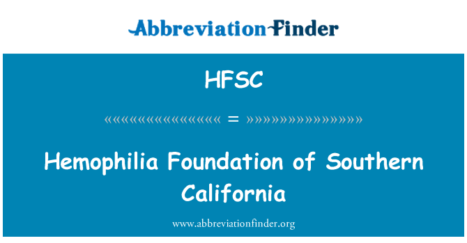 HFSC: Hämophilie-Foundation of Southern California