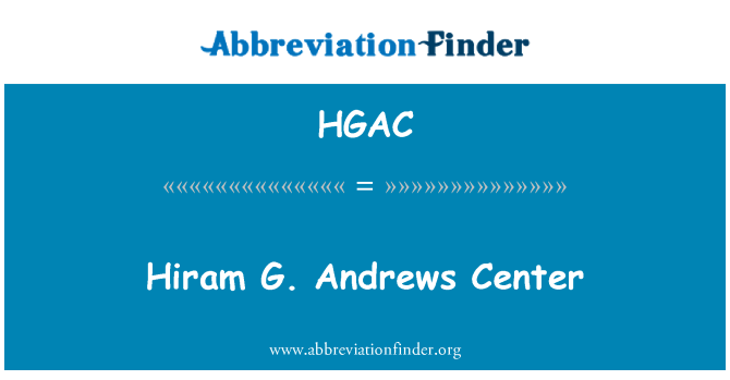 HGAC: Iċ-ċentru ta ' l-Andrews G. Hiram