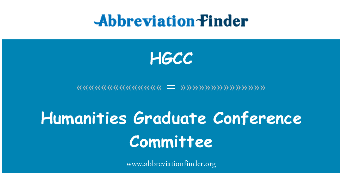 HGCC: Výbor absolventské konference humanitních