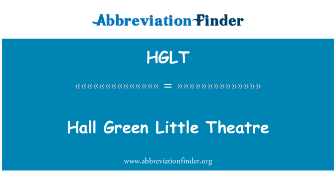 HGLT: Corredor verde pequeno teatro