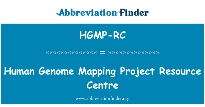 HGMP-RC: Human Genome Mapping Project Resource Centre