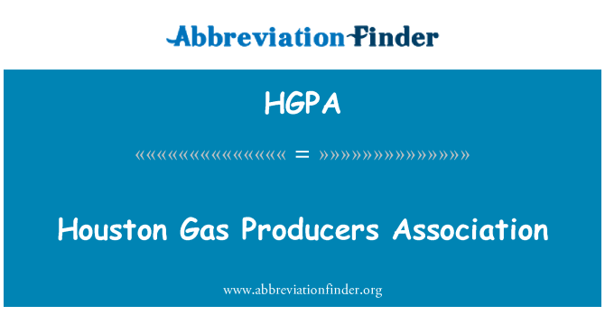 HGPA: Houston gass produsenter forening