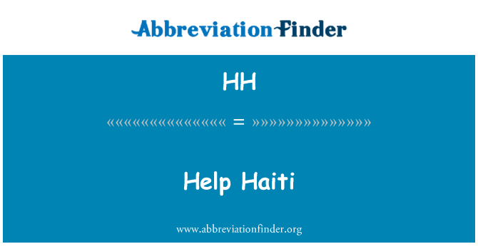 HH: Aider Haïti
