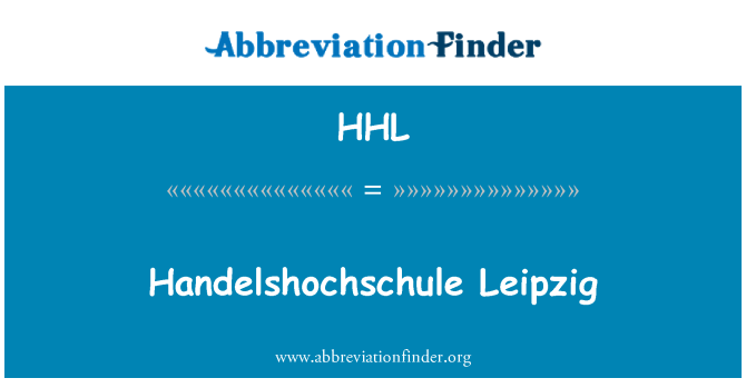 HHL: Handelshochschule לייפציג