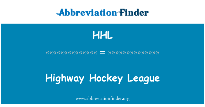HHL: Jalan Raya Hockey League