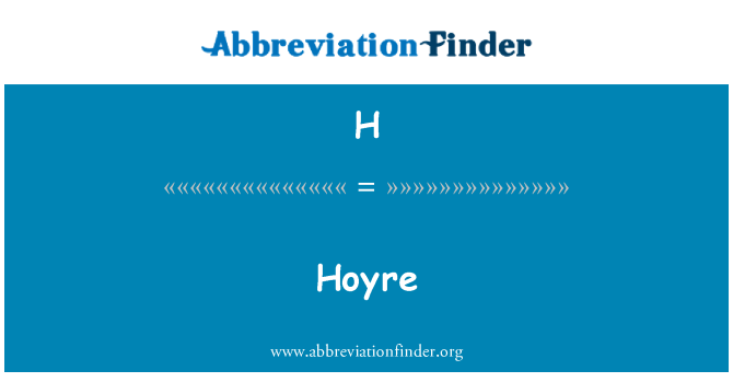H: Hoyre