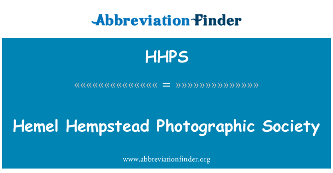 HHPS: Hemel Hempstead societatea fotografice