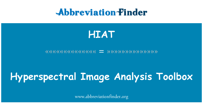 HIAT: Imej Hyperspectral analisis Toolbox