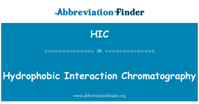 HIC: Hydrofobní interakce chromatografie