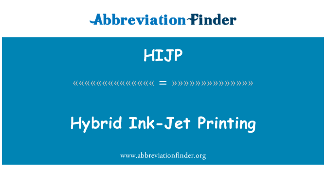 HIJP: Hibridni Ink-Jet ispisa